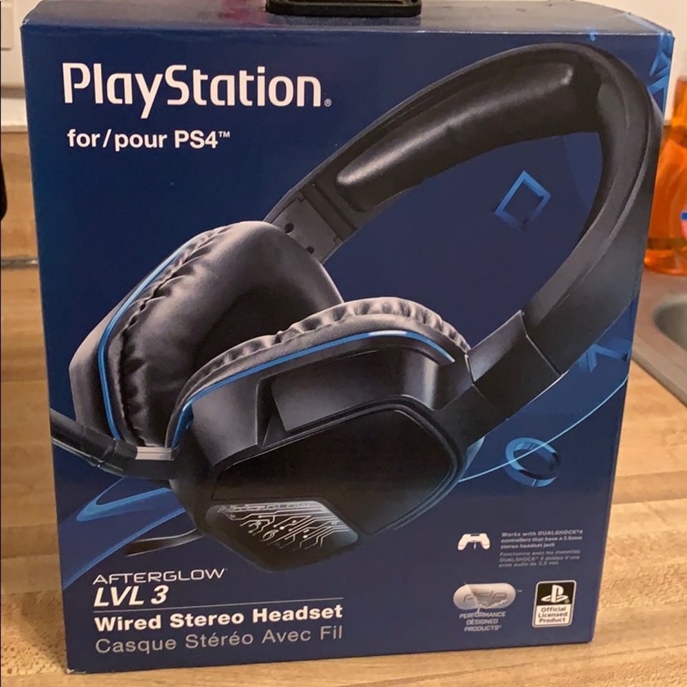PS4 AfterGlow Level 3 Wired Stereo Headset